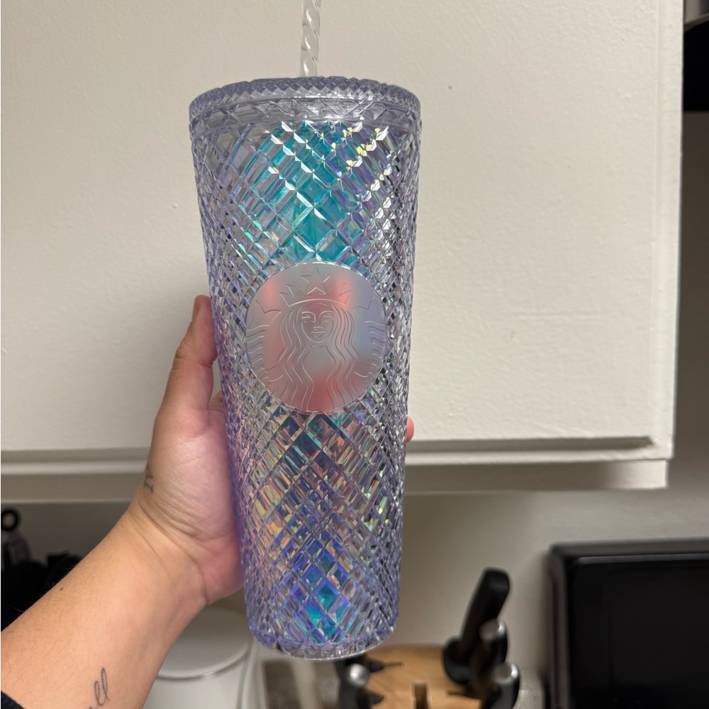 Starbucks Holographic Blue Tumbler